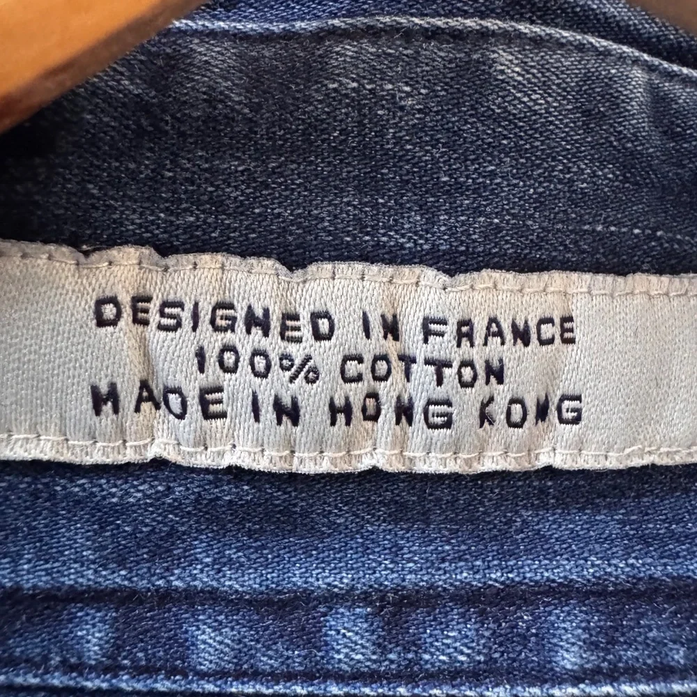 Faconnable Denim-Blue 100% Cotton Blouse in Size XL - Picture 6 of 10